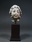Gandhara Stucco Head of a Bodhissatva, 3rd/4th Cent. AD
