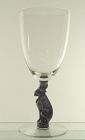 Libbey Silhouette Cat Goblet