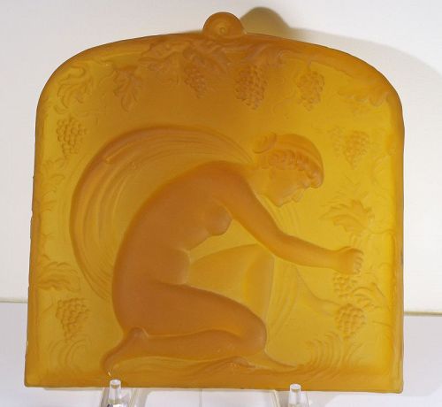 Steuben Cast Amber Shade or Plaque