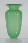 Steuben Green Jade & Alabaster Vase