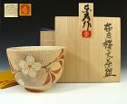 Japanese Sakura Chawan Tea Bowl by Ito Motohiko