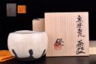 Ivory Colored Chawan Tea Bowl by Wakao Kei