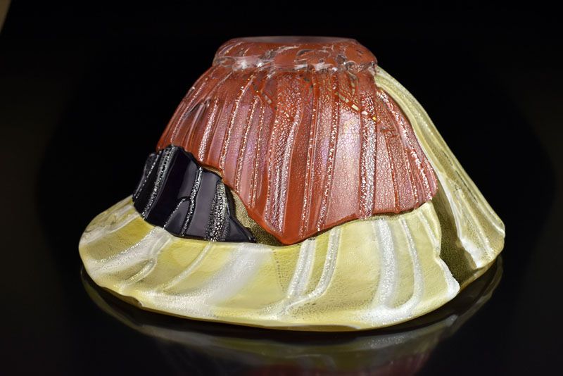Yobitsugi Glass Hachi Basin by Nishinaka Yukito