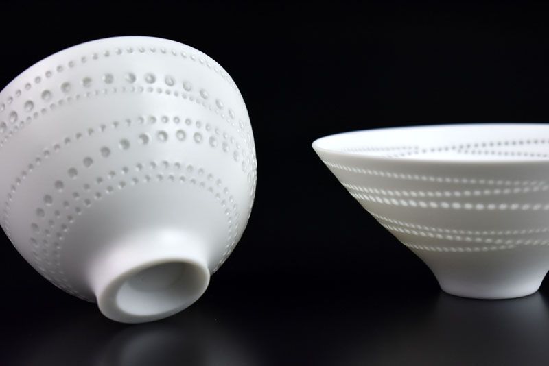 Hikari, Light Guinomi Sake Cups by Niisato Akio