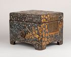 Ryukyu mother-of-pearl inlay and lacquer box (Tebako) Japan Edo18th