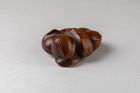 Netsuke - Group Of Contiguous Chestnuts In Carved Boxwood