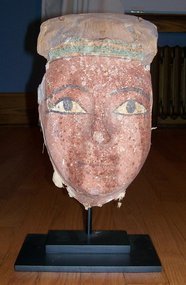 Beautiful Egyptian Mask With Red Face! Ca. 600 BC!