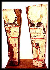Two Large Sarcophagus Panels W/Display! 350BC