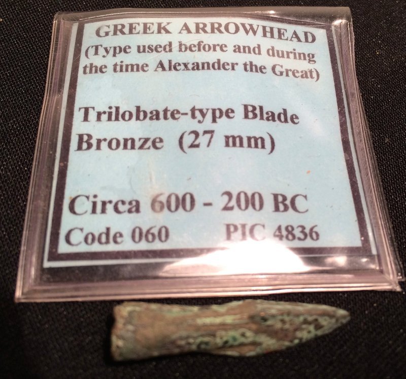 Greek Trilobate Type Arrowhead! Ca. 600 B.C.