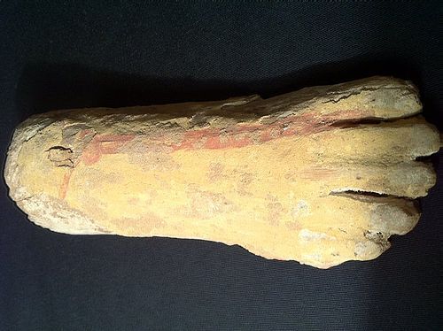 Large Egyptian Wooden Foot From a Statue! Late Period