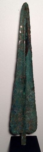 Large Detailed Bronze Luristan Spear