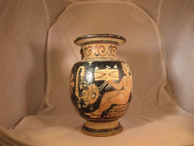 Beautiful Greek Pyxis W/Eros! 4th Century B.C.