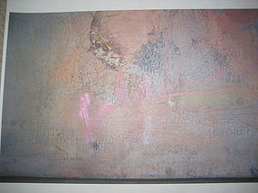 Lichtenstein's Signature on Abstract Painting
