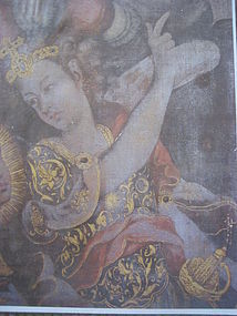 PETER PAUL RUBENS GILDED ARCHANGEL MICHAEL on Flemish Altarpiece