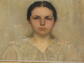 Warren B. Davis (1865-1928) Signed Portrait