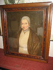 19th c Sheldon Peck Portrait of a Lady