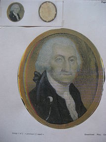 Late 18th Century Miniature of George Washington