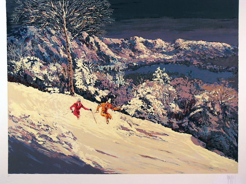Beautiful Serigraph by Mark King, &quot;Sierra Glow&quot;