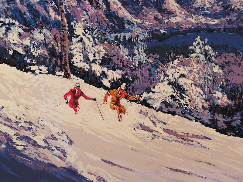 Beautiful Serigraph by Mark King, &quot;Sierra Glow&quot;