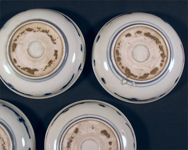 Japanese Sometsuke Ko Imari Bowl set of 5 pcs, Late 18c