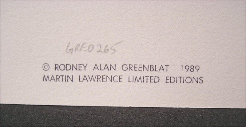 Original Serigraph by Rodney Alan Greenblat, Limited Edition