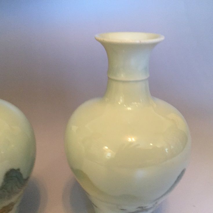 Additional Photos for Chinese Famille Rose Landscape Vase Pair