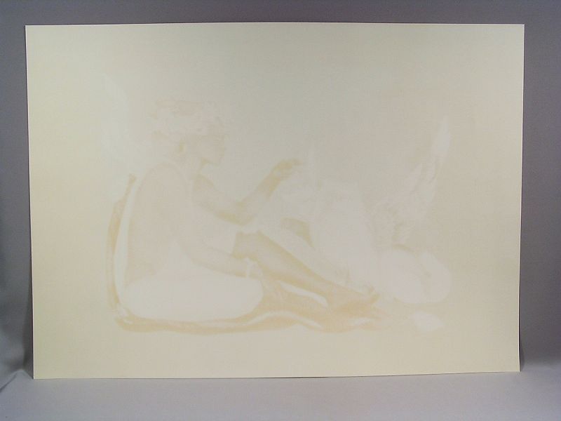 Original Lithograph by Anne Lan, &quot;Reve de Chat&quot;, Limited Edition
