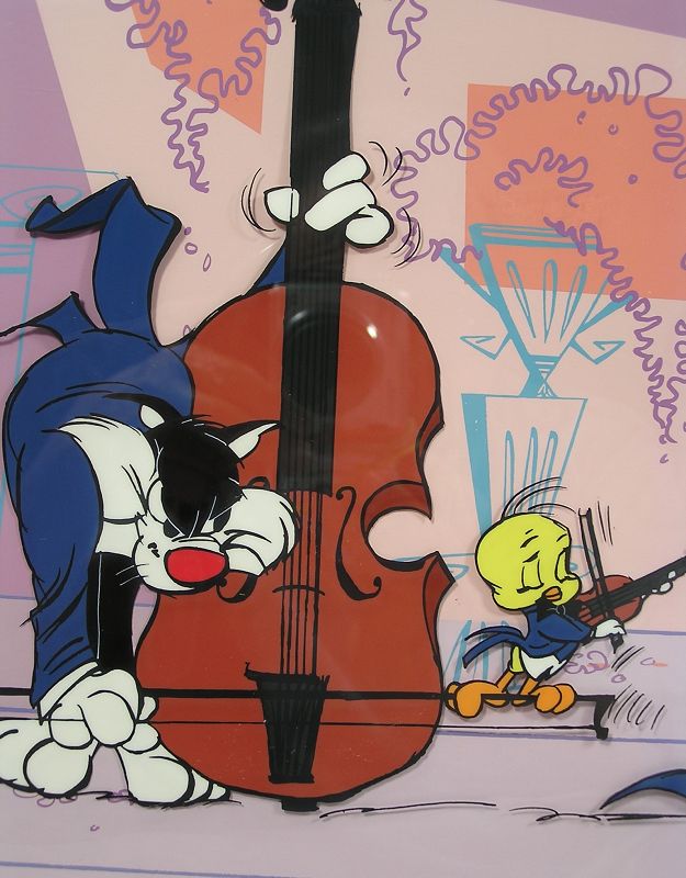 Rare Original Animation Cel by Chuck Jones, Quintet, Signed and Number