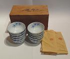 Japanese Porcelain Porcelain Tea Cups by Seifu Yohei III with Tomobako