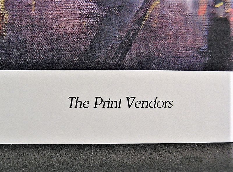 Lithograph by Josef Sambataro, The Print Vendors, L/ED