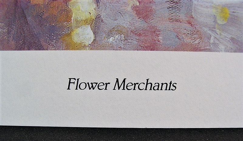Lithograph by Josef Sambataro, Flower Merchants, L/ED.