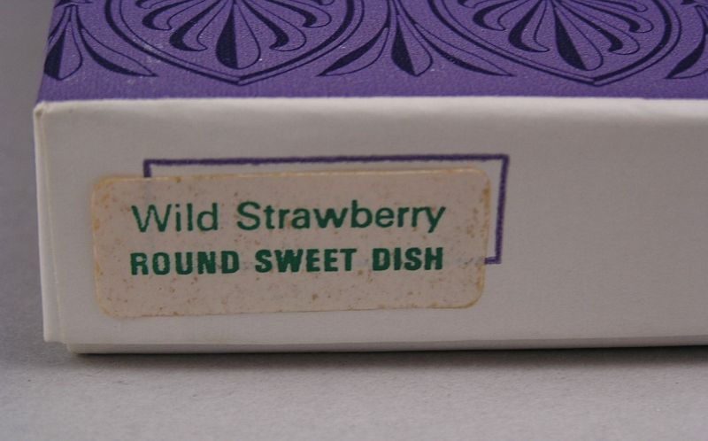 Pretty Wedgewood Bone China Dish Wild Strawberry w/Original Box