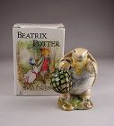 Beatrix Potter Turtle Figurine. Mr. Alderman Ptolemy.