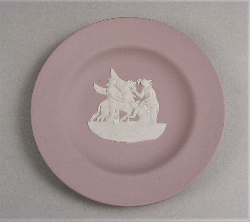 Beautiful Wedgewood Tray White on Lilac w/3 Graces