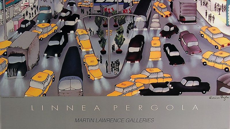 Linnea Pergola Signed Poster, Sign of The Time, 1990
