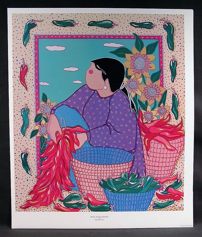 Rare Print by Virginia Stroud from 1988