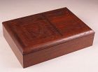 Nice Quality Japanese Vintage Rectangular Wooden Box from 1989