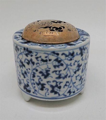 Rare Japanese Ko Imari Genroku Sometsuke Koro, Incenser