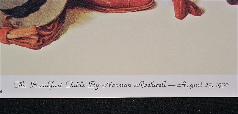 Norman Rockwell Lithograph Collection No.1 Set of 4 pcs