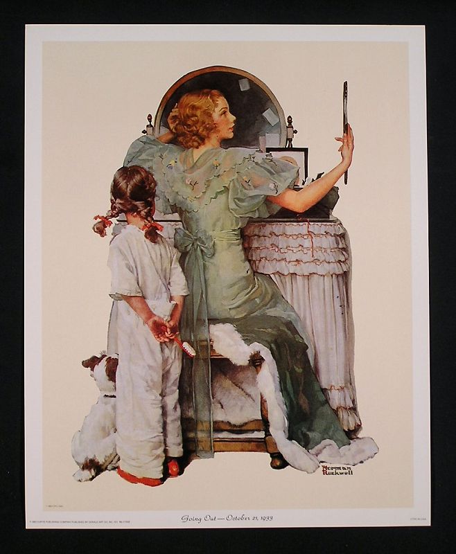 Norman Rockwell Lithograph Collection No.1 Set of 4 pcs