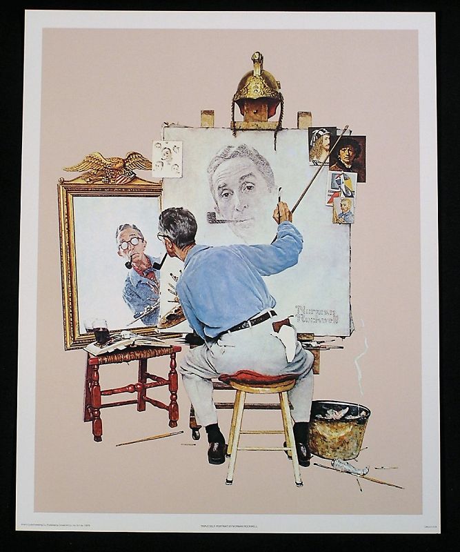 Norman Rockwell Lithograph Collection No.2 Set of 4 pcs