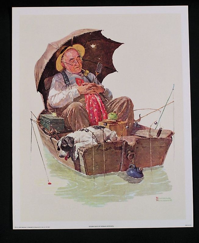 Norman Rockwell Lithograph Collection No.2 Set of 4 pcs