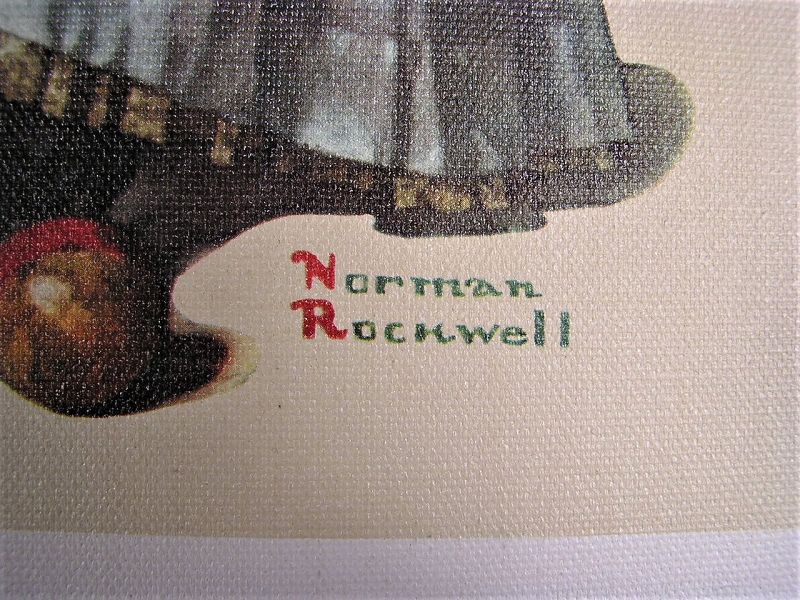 Rare Norman Rockwell Lithograph Wicket Thoughts 1931