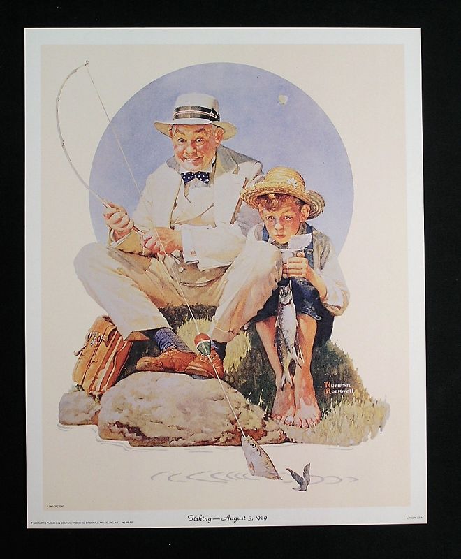 Norman Rockwell Lithograph Collection No.3, Set of 4 pcs