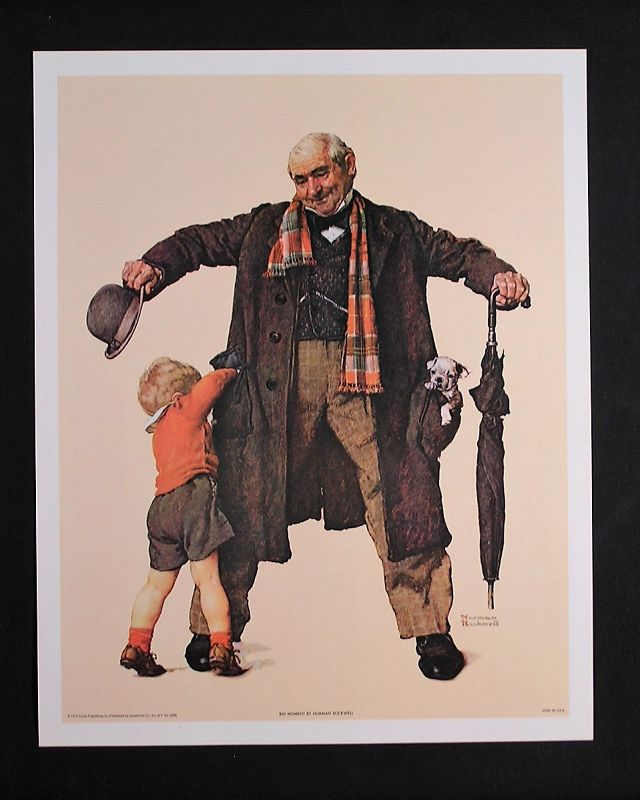 Norman Rockwell Lithograph Collection No.3, Set of 4 pcs