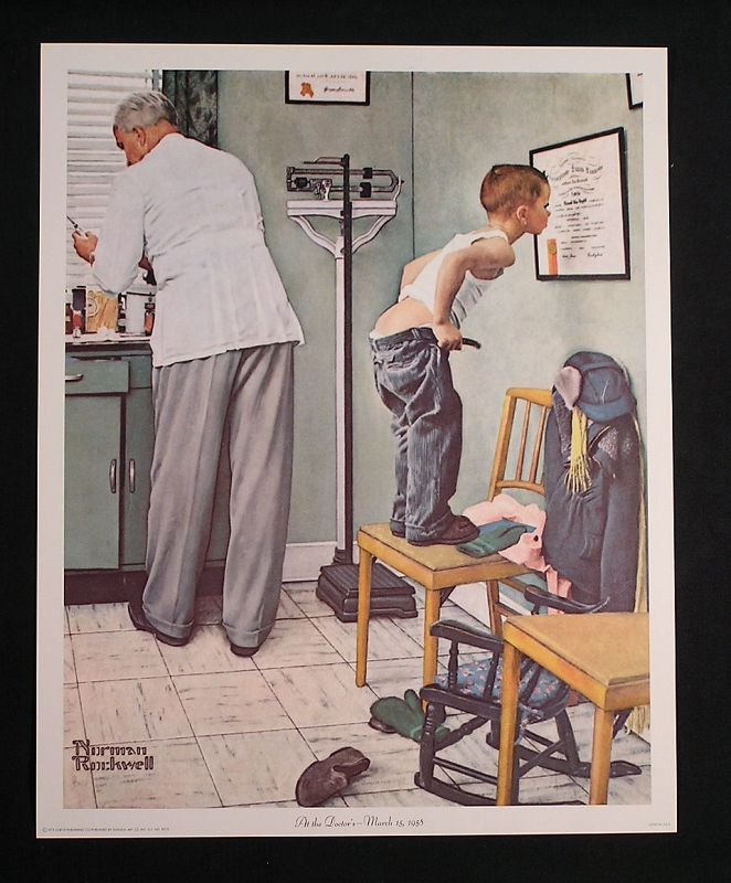 Norman Rockwell Lithograph Collection No.4, Set of 4 pcs