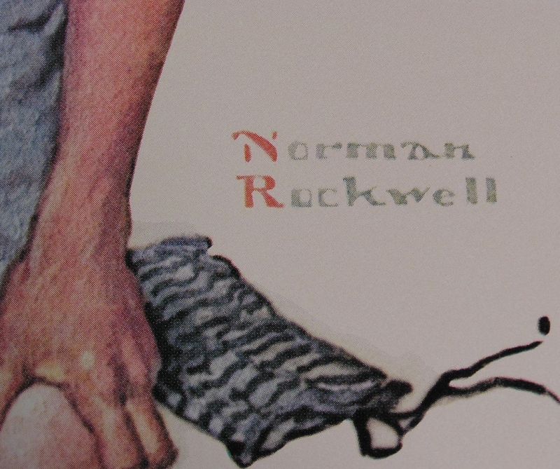 Norman Rockwell Lithograph Collection No.5, Set of 4 pcs