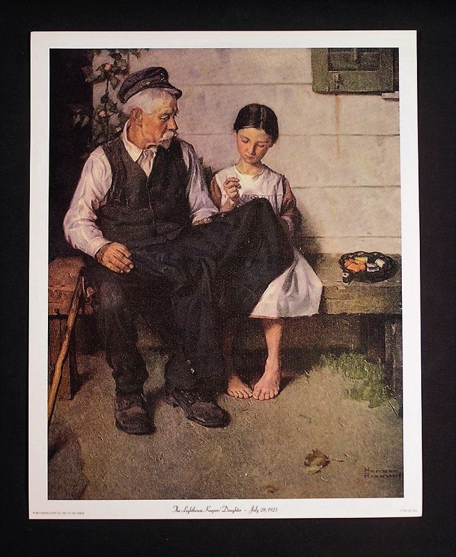 Norman Rockwell Lithograph Collection No.6, Set of 4 pcs