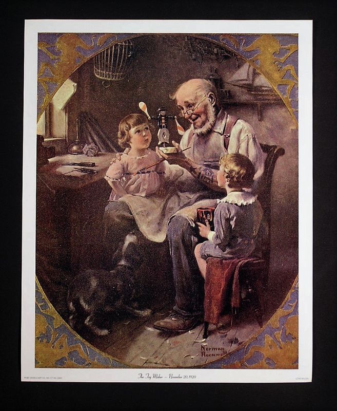 Norman Rockwell Lithograph Collection No.6, Set of 4 pcs