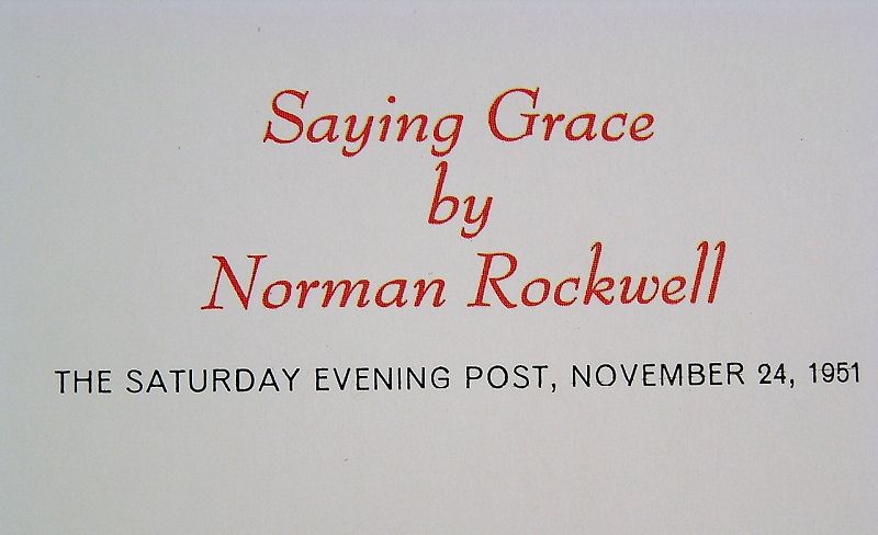 Norman Rockwell Lithograph Collection No.7, Set of 4 pcs